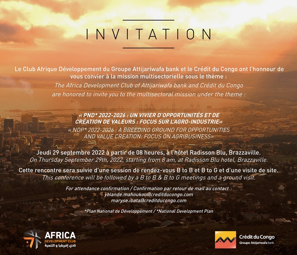 Invitation  : Mission multisectorielle Congo